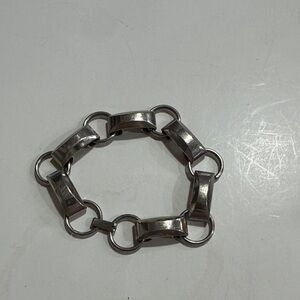 Silver Tone Chain Link Bracelet